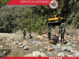 Ejército Ecuatoriano ejecuta operación que genera pérdidas de mas de USD 1 millón a organizaciones criminales
